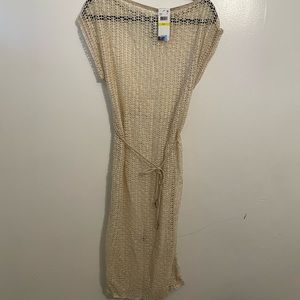 Isabella Rose women Gold Cover-Up sizeM/L with 18”slit on both sides. New 🌺🌺🌺